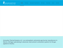 Tablet Screenshot of innovativethermalsystems.com